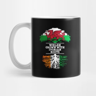 Welsh Grown With Ivorian Roots - Gift for Ivorian With Roots From Ivory Coast Mug